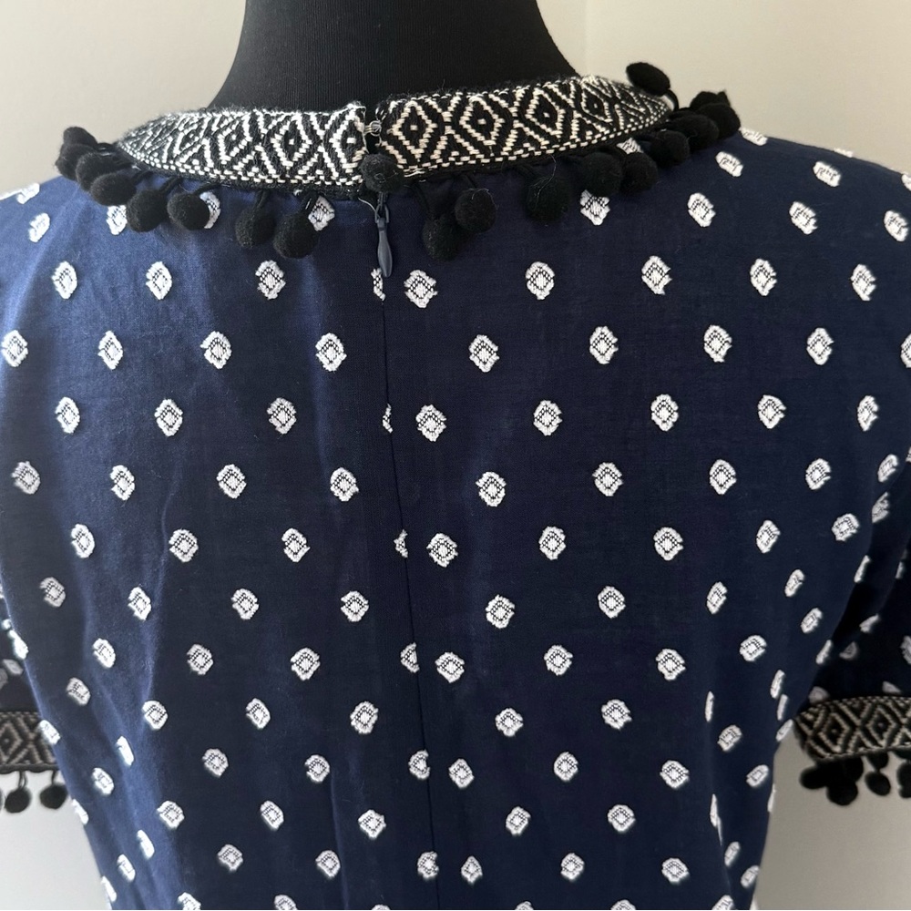 English Factory Navy and White Dress - Picture 5 of 7